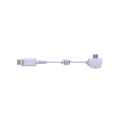 Sediso laad-en alarmkabel micro USB - micro USB wit met LED