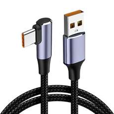 Haakse iPad Lightning - USB kabel zwart 2 meter