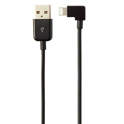 Haakse iPad Lightning - USB kabel zwart 2 meter