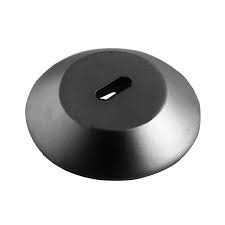 Sediso ronde ankerplaat met Kensington sleuf aluminium zwart