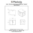 Maclocks CartPad Uno beveiligingskar voor 15 tablets