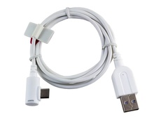 Micro USB kabel met laad- en alarmfunctie wit