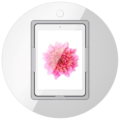 VIVEROO loop design iPad inbouw wandhouder clear white