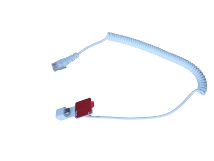 Micro USB kabel met laad- en alarmfunctie wit voor A114