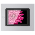 VIVEROO square design iPad inbouw wandhouder zilver
